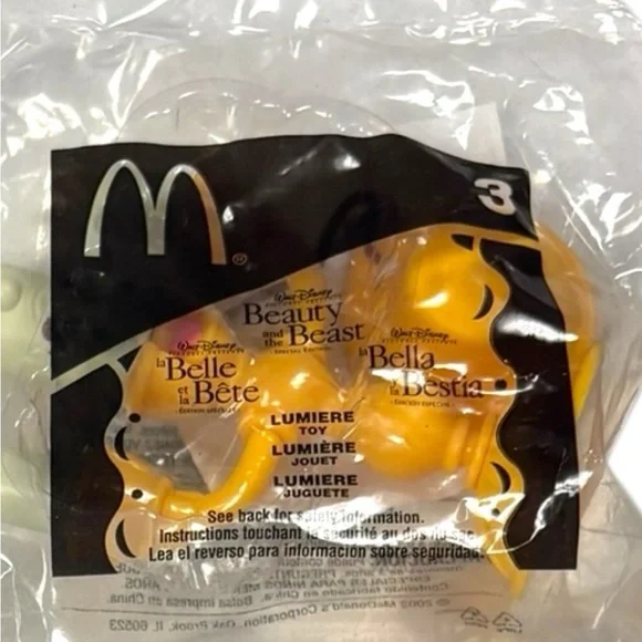 2002 McDonalds Beauty And The Beast Happy Meal Toys Full Set Plus - Picture 5 of 10